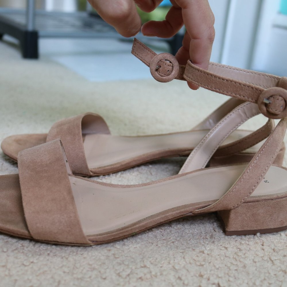 Suede 'A New Day' Ankle Strap Sandals